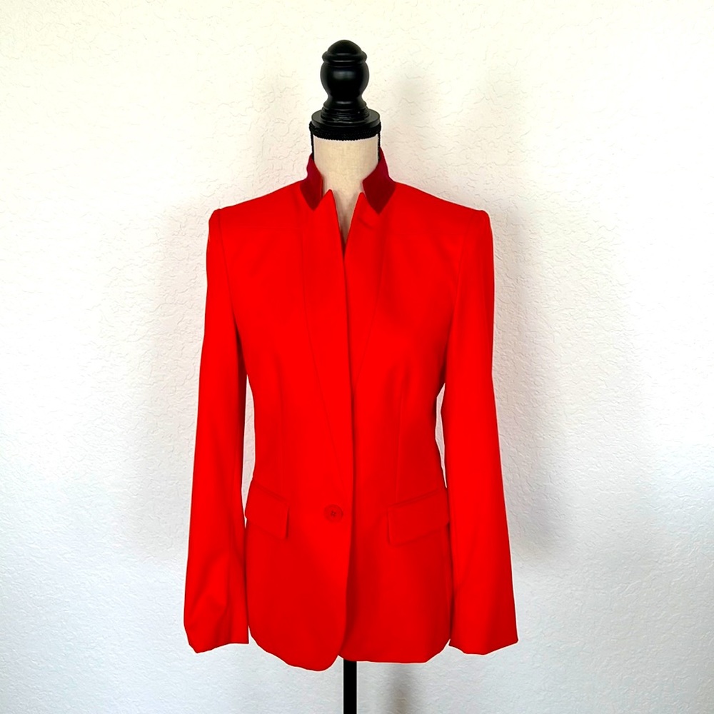 Stella McCartney Bright Orange Jacket Blazer Size 42